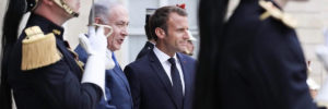 Beniamin Netanyahu con Emmanuel Macro