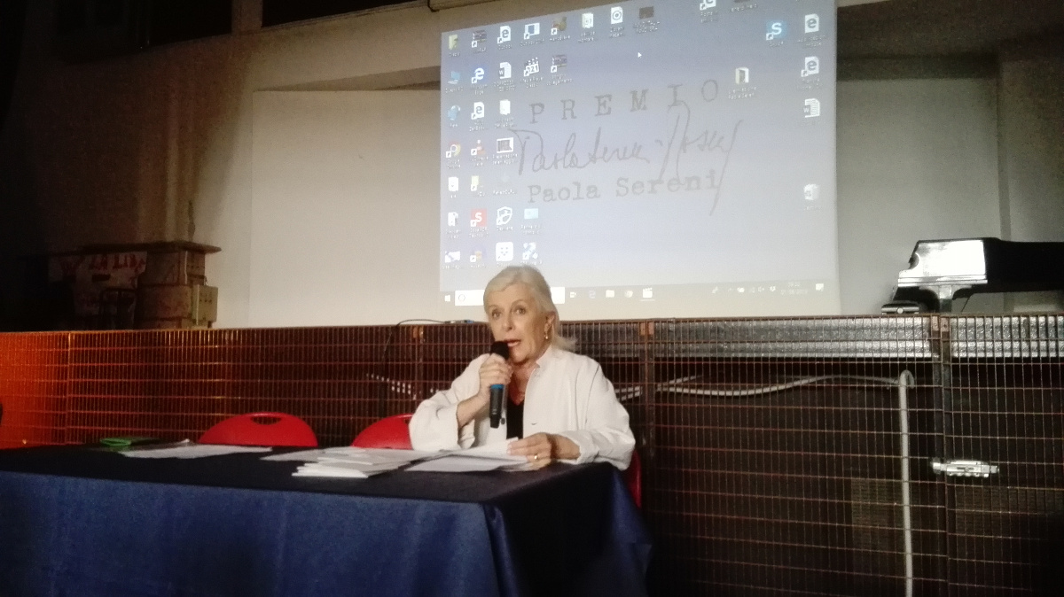 Terry Finzi alla cerimonia del Premio Paoloa Sereni