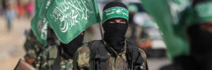 Membri delle Brigate Izz ad-Din al-Qassam, braccio armato di Hamas (20 luglio 2017)