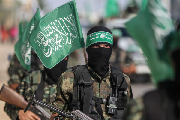 Membri delle Brigate Izz ad-Din al-Qassam, braccio armato di Hamas (20 luglio 2017)