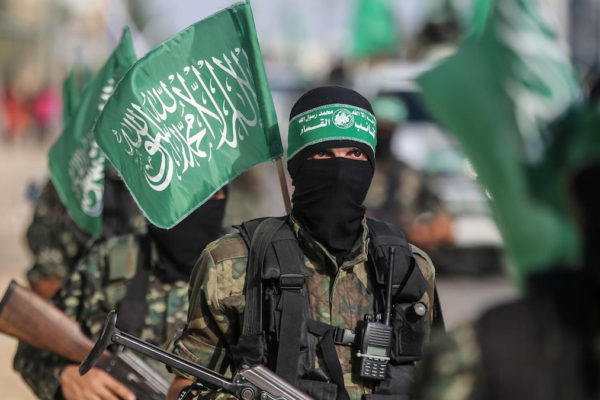 Membri delle Brigate Izz ad-Din al-Qassam, braccio armato di Hamas (20 luglio 2017)