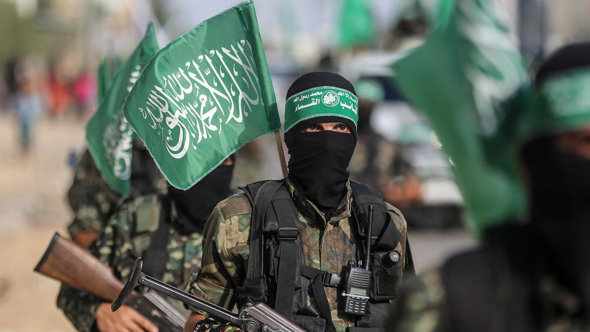 Membri delle Brigate Izz ad-Din al-Qassam, braccio armato di Hamas (20 luglio 2017)