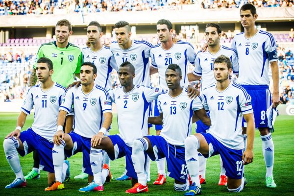 La nazionale israeliana di calcio nel 2014