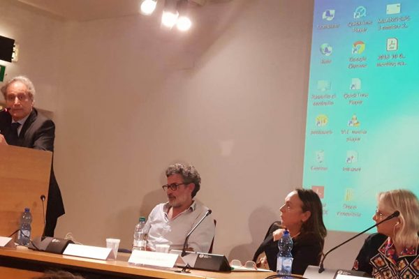 I relatori dell'evento sulle sfide educative di Italia e Israele organizzato dall'Associazione Italia Israele