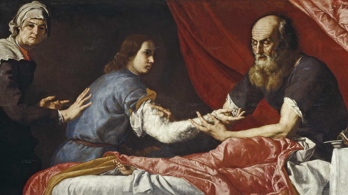 Dipinto di Josè de Ribera "Isacco benedice Giacobbe"