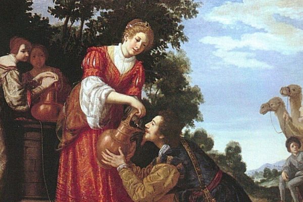 Rebecca e Eleazaro al pozzo, in un dipinto di Jacopo Vignali