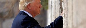 Donald Trump al Muro del Pianto