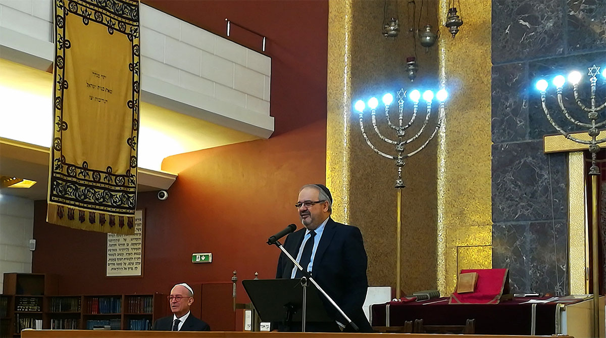 Rav Arbib all'apertura di Jewish in the City