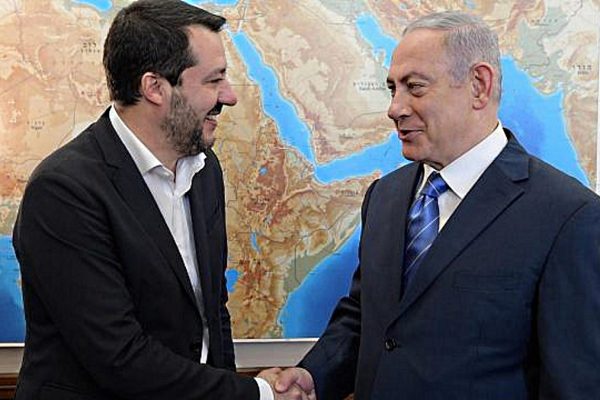 Matteo Salvini e Benjamin Netanyahu