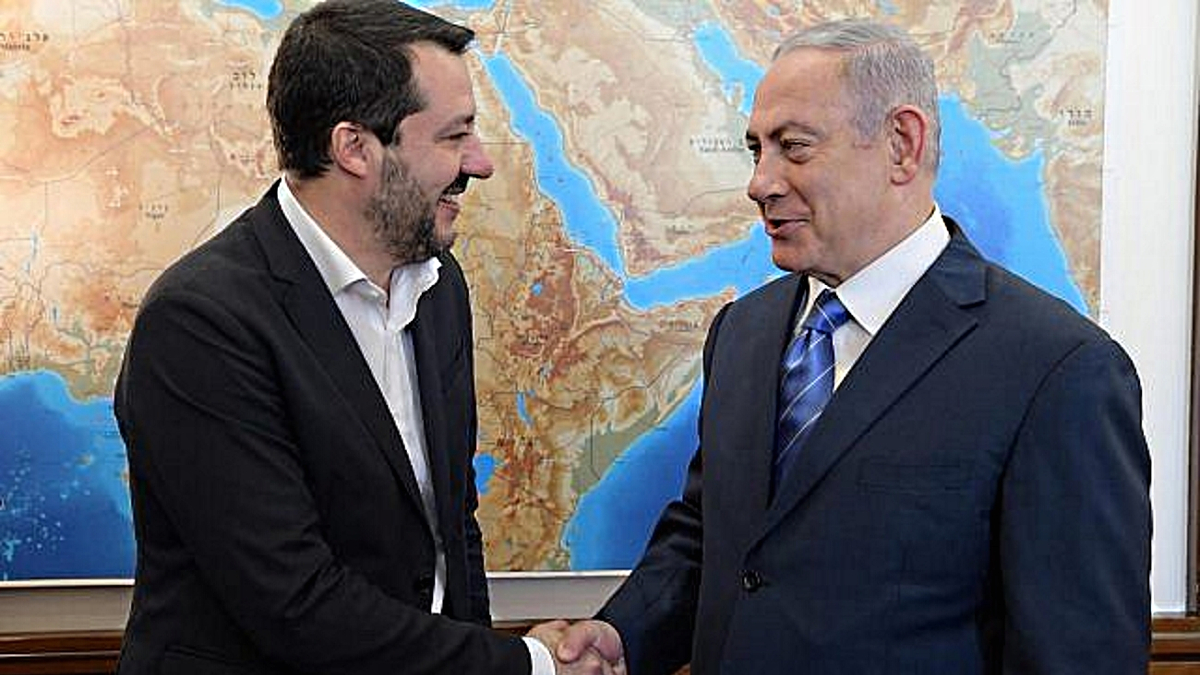 Matteo Salvini e Benjamin Netanyahu