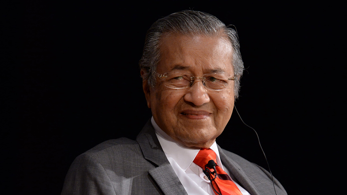 Il presidente della Malesia Mahathir Mohamad