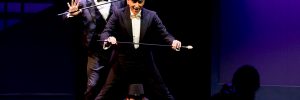 Una scena dello spettacolo teatrale Allegra era la vedova