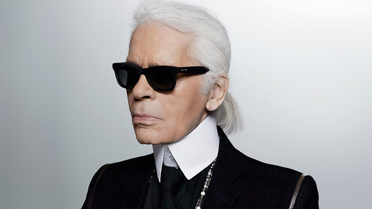 Lo stilista Karl Lagerfeld