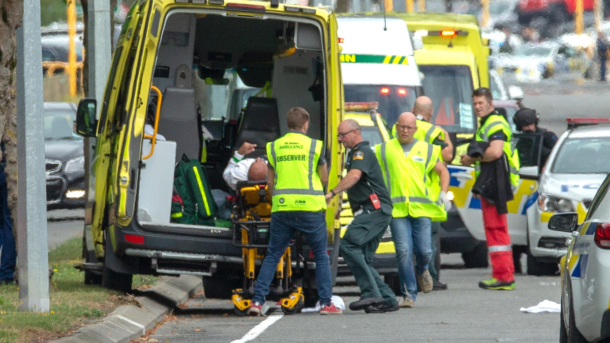 Il luogo dell'attentato in Nuova Zelanda