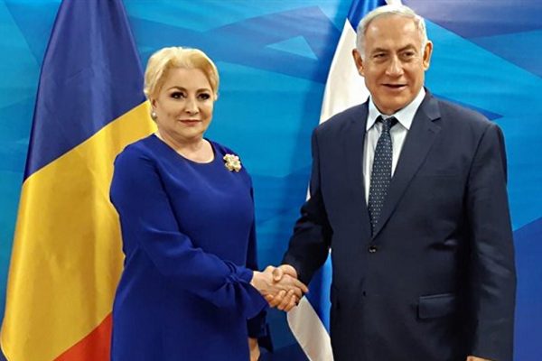 Beniamin Netanyahu e il primo ministro della Romania