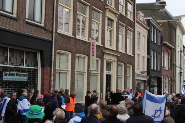 La manifestazione in Olanda dei cristiani per Israele