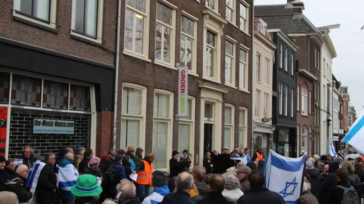 La manifestazione in Olanda dei cristiani per Israele
