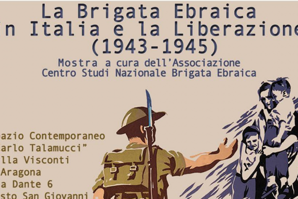 La locandina della mostra sulla brigata ebraica