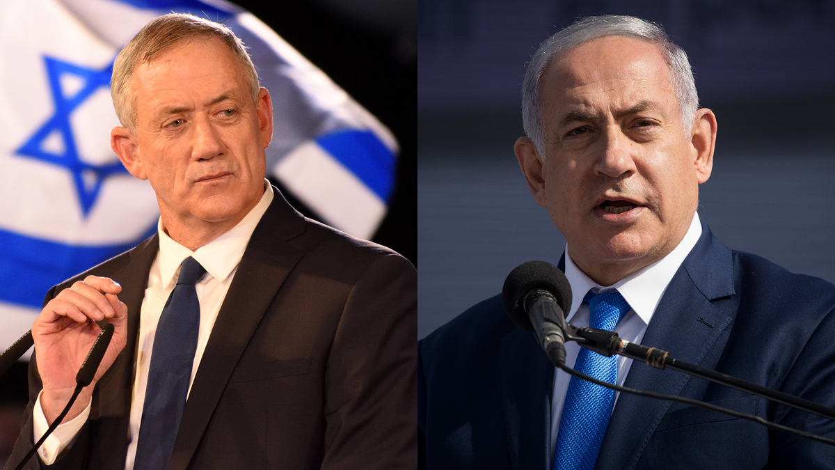 beniamin Netanyahu e Benny Gantz