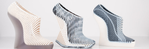 Scarpe in 3d della designer israeliana Danit Goldtsein alla Design Week 2019 di Milano