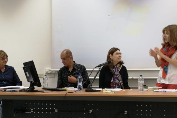 Da sinistra Sarah kaminski, Rony Someck, Giovanna Rosadini Salom e Sara Ferrari