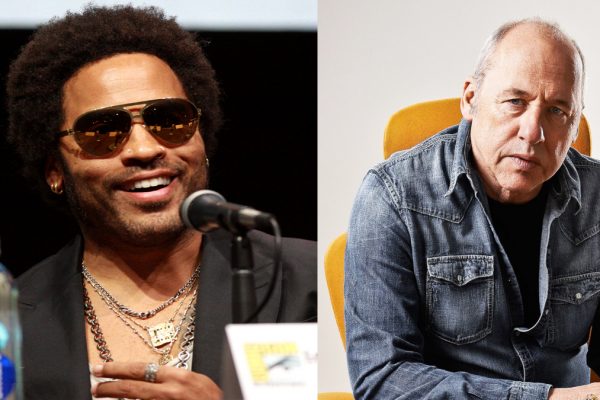 Da sinistra, Lenny Kravitz e Mark Knopfler