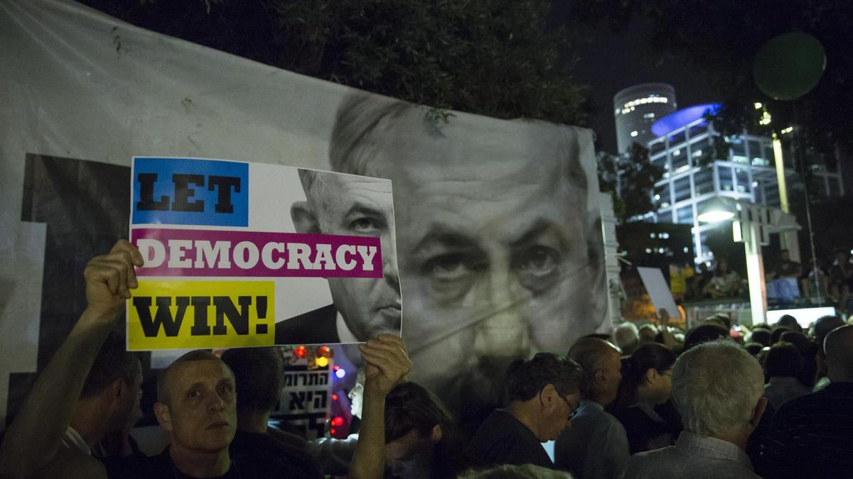 La manifestazione contro Netanyahu il 26 maggio a Tel Aviv