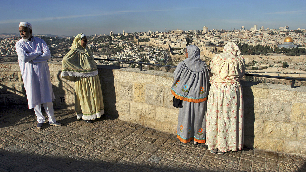 Turisti musulmani dall'India a Gerusalemme