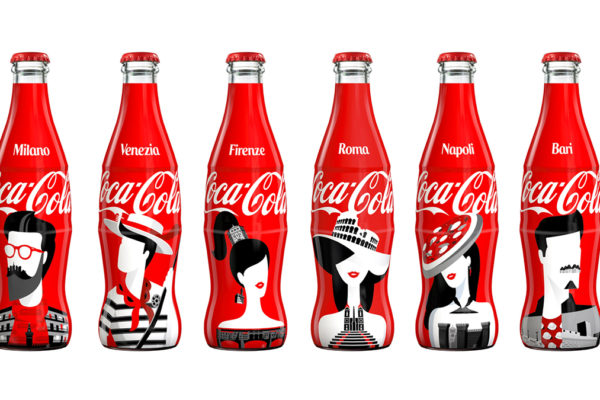 La limited edition Coca-Cola firmata da Noma Bar dedicata a sei città italiane