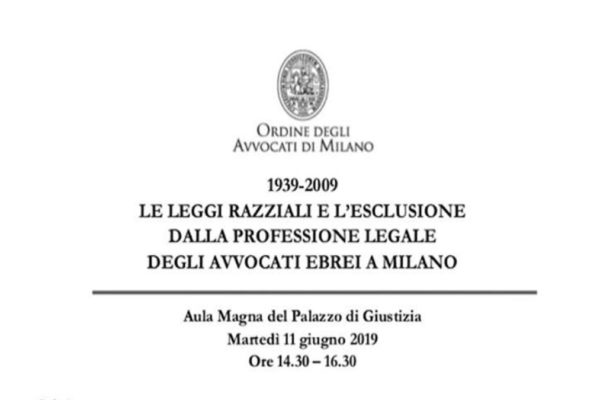 Incontro sull'esclusione degli avvocati ebrei per le leggi razziali