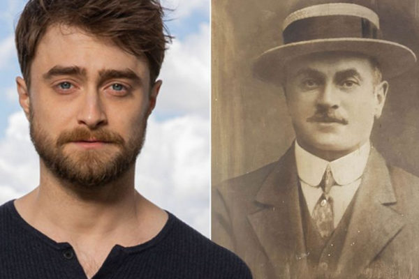 L'attore di Harry Potter Daniel Radcliffe con il suo bisnonno