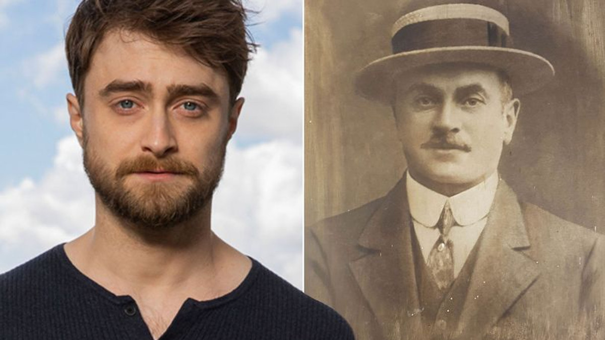 L'attore di Harry Potter Daniel Radcliffe con il suo bisnonno