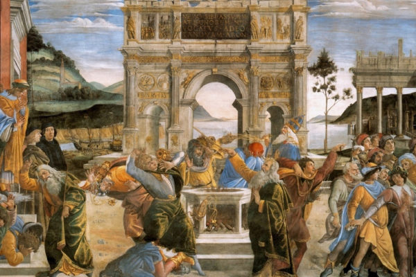 la punizione dei ribelli di Sandro Botticelli