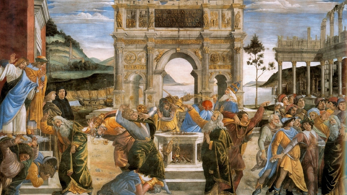 la punizione dei ribelli di Sandro Botticelli