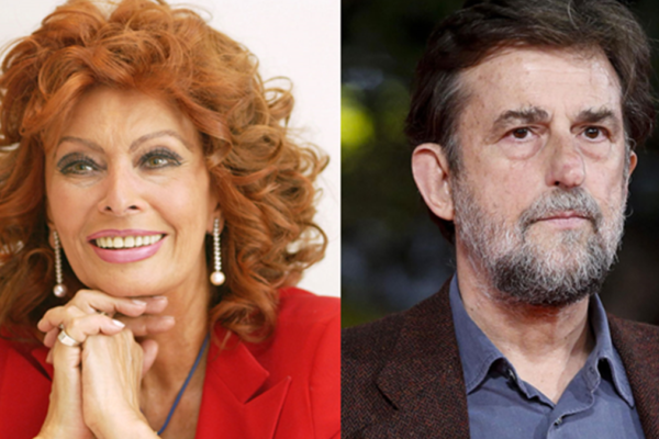 Sofia Loren e Nanni Moretti