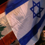 Bandiera di Israele e del Libano
