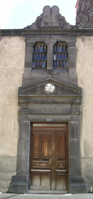 Ingresso della sinagoga di Clermont-Ferrand