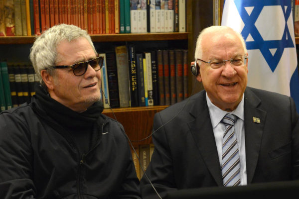 Reuven Rivlin e il cantante Shlomo Artzi, protagonista della musica israeliana