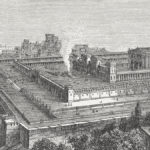Una litografia del primo Tempio di Gerusalemme