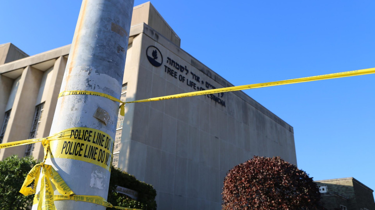 La sinagoga di Pittsburgh chiusa dopo l'attentato del 2018