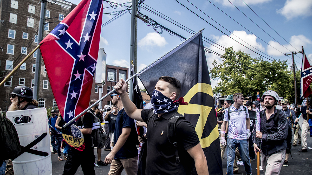 Suprematisti bianchi manifestano a Charlottesville