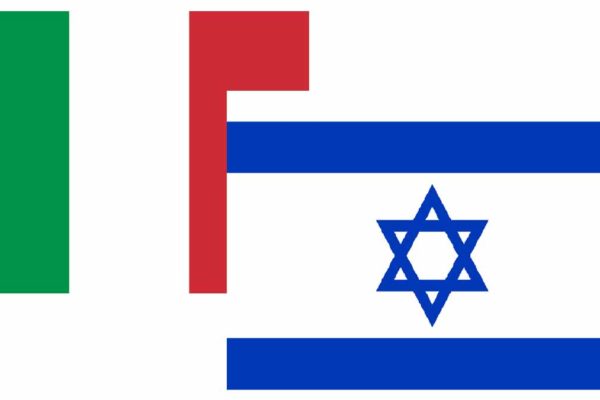 Le bandiere di Italia e Israele
