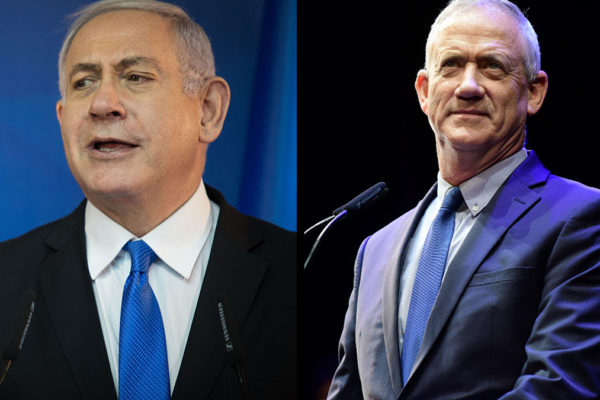 beniamin Netanyahu e Benny Gantz