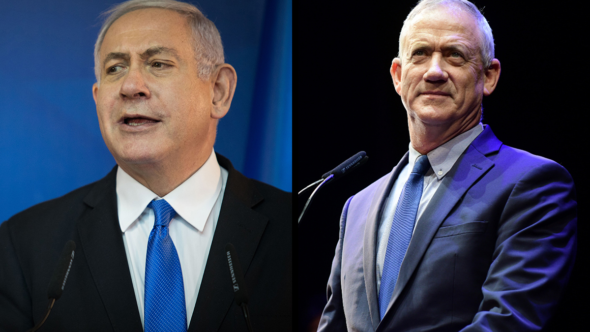 beniamin Netanyahu e Benny Gantz