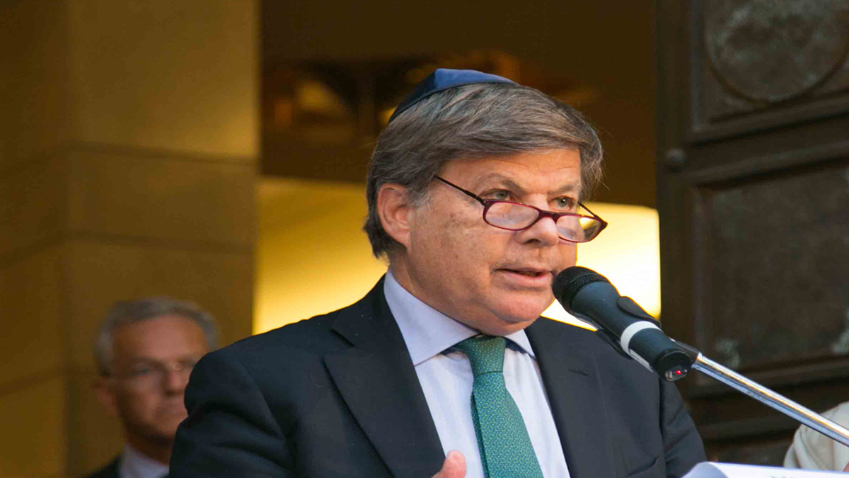 Il presidente della Comunità ebraica di Milano Milo Hasbani