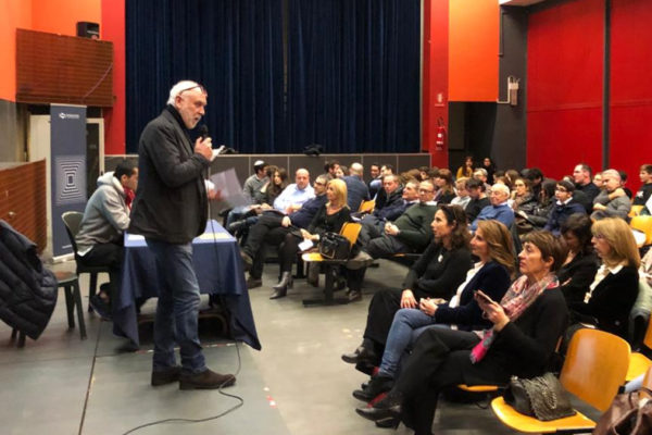 L'Aula Magna della Scuola durante l?open Day per i licei