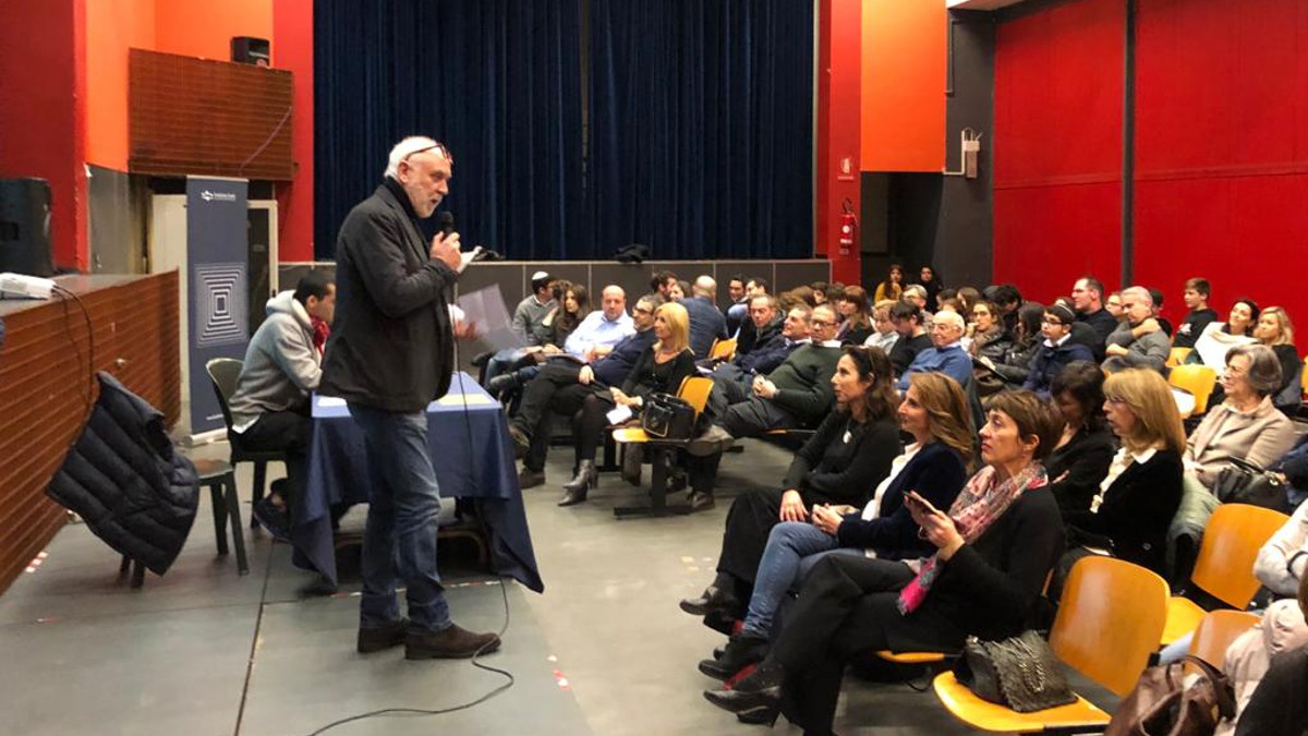 L'Aula Magna della Scuola durante l?open Day per i licei