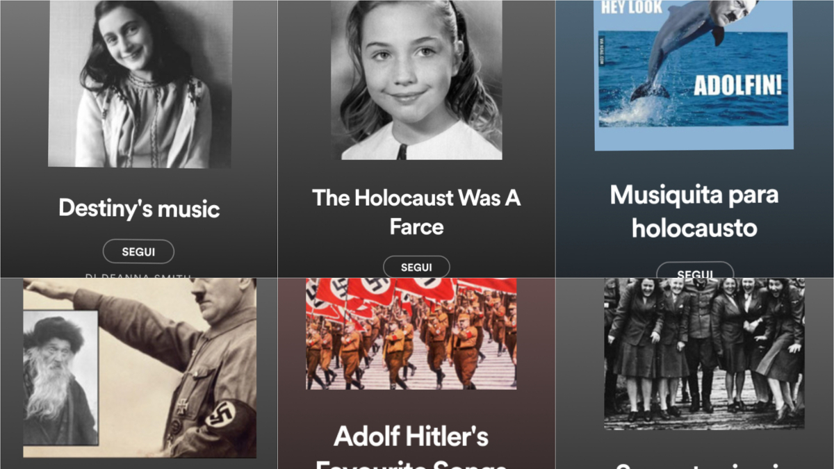 I titoli inneggianti a Hitler su Spotify