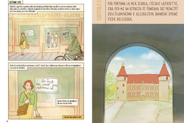 Una tavola della graphic novel 'Mai più'