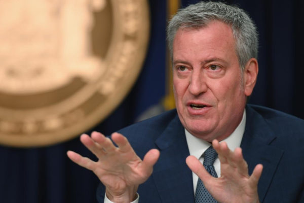 Il sindaco di New York Bill De Blasio